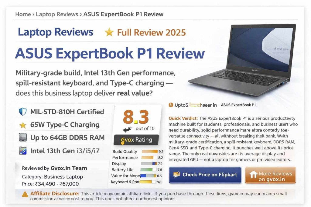 ASUS ExpertBook P1