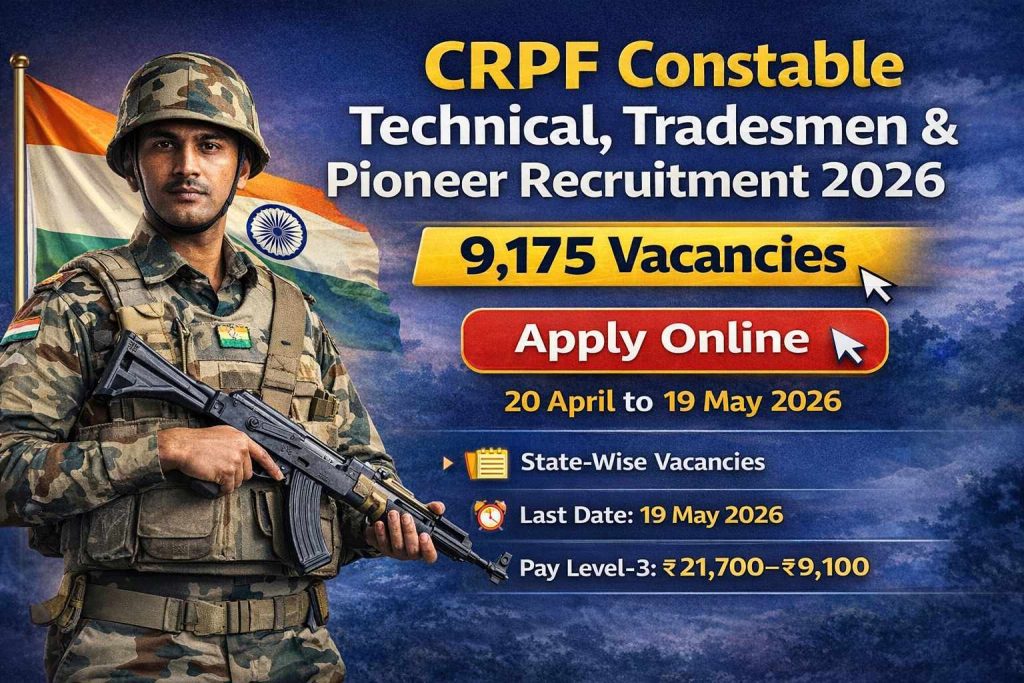 CRPF Constable Technical & Tradesmen