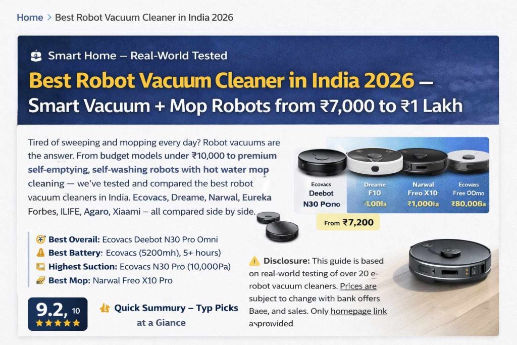 Robot Vacuum Cleaner