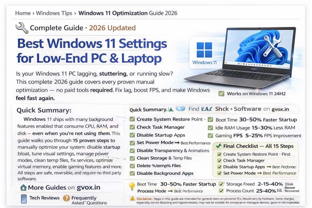 windows 11 optimization guide