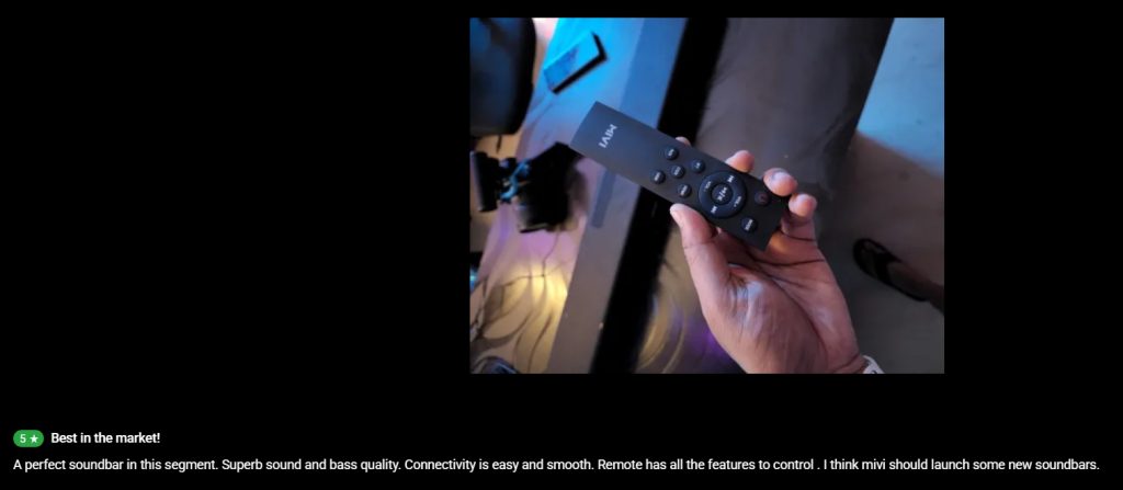 Mivi Fort Sonic 600 remote 