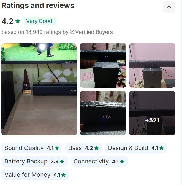 real ratings and reviews mivi Fort H160