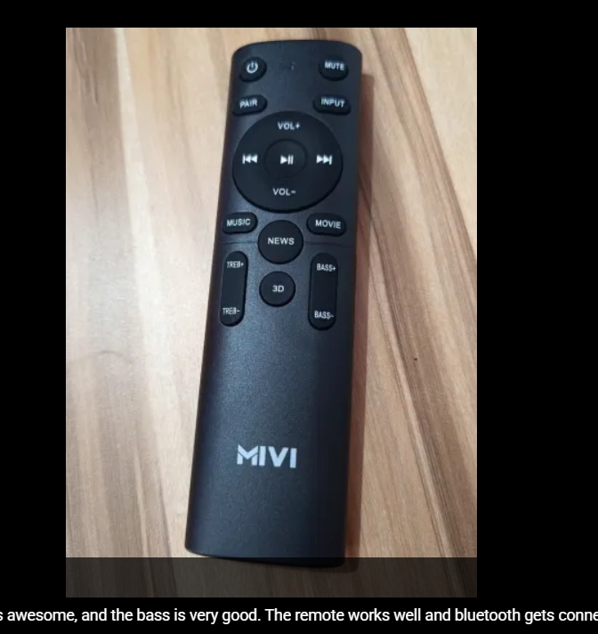 Mivi Fort H160 remote